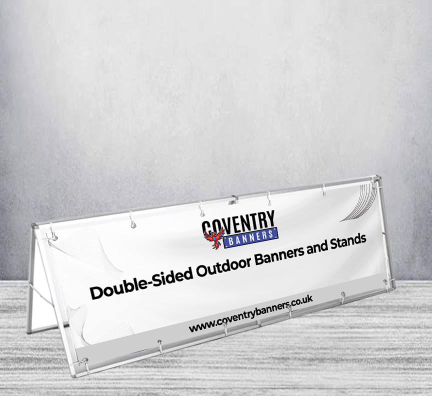 Double-Sided Outdoor Banners and Stands