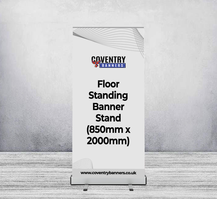 Floor Standing Banner Stand (850mm x 2000mm)