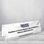 Outdoor A-Frame Banner Stand 1500mm x 700mm (With Banner)