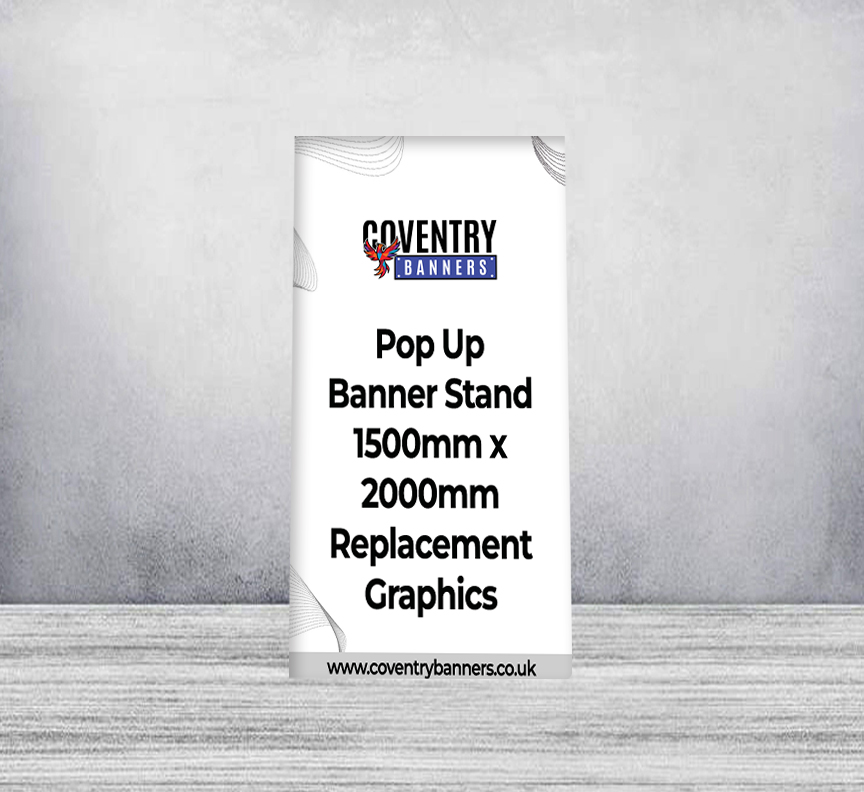 Pop Up Banner Stand 1500mm x 2000mm Replacement Graphics