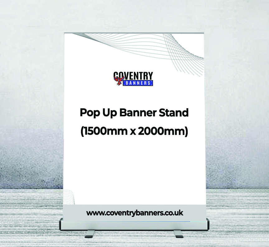 Pop Up Banner Stand (1500mm x 2000mm)
