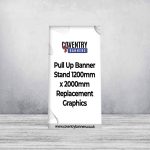 Pull Up Banner Stand 1200mm x 2000mm Replacement Graphics