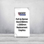 Pull Up Banner Stand 850mm x 2000mm Replacement Graphics