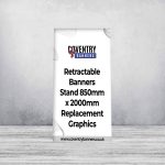 Retractable Banners Stand 850mm x 2000mm Replacement Graphics