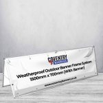 Weatherproof Outdoor Banner Frame System 1500mm x 700mm (With Banner)