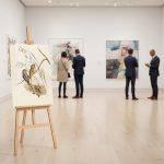 Art Gallery Easel With Printed Board