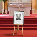 Funeral Memorial Easel With Printed Sign