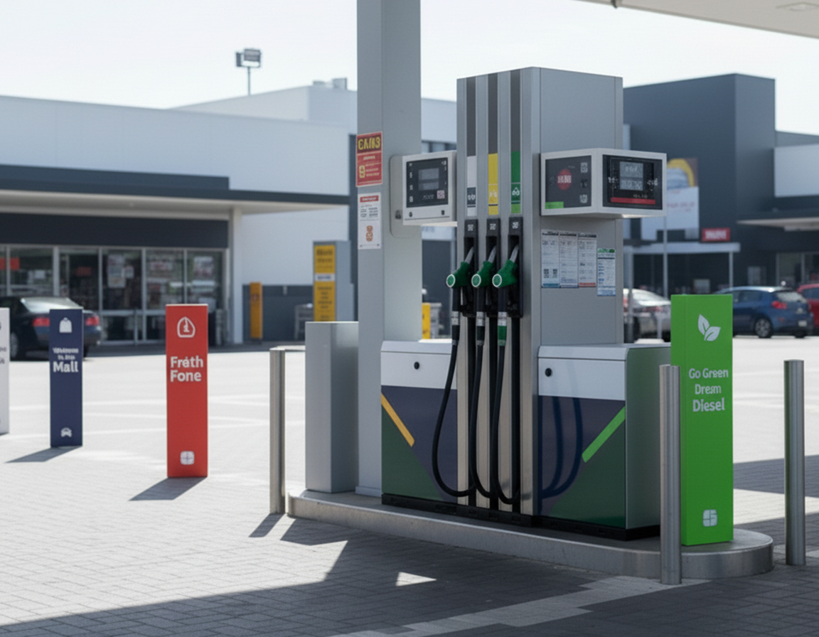 Petrol Station Bollard Covers